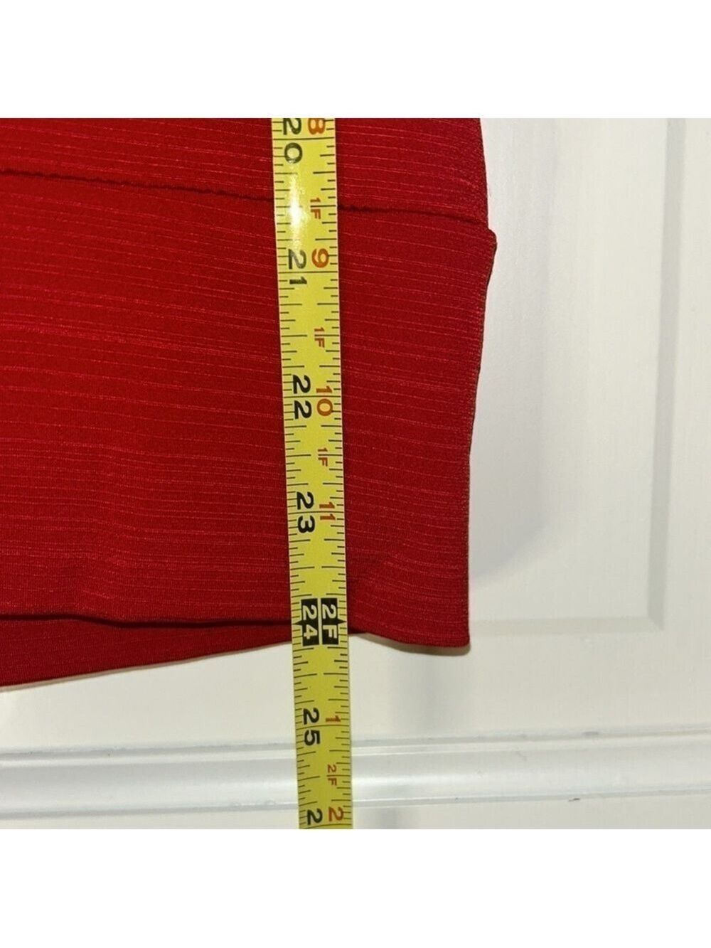 Fun, Red Top w/ Cowl Neck and Chain Halter: Size L - Picture 5 of 7